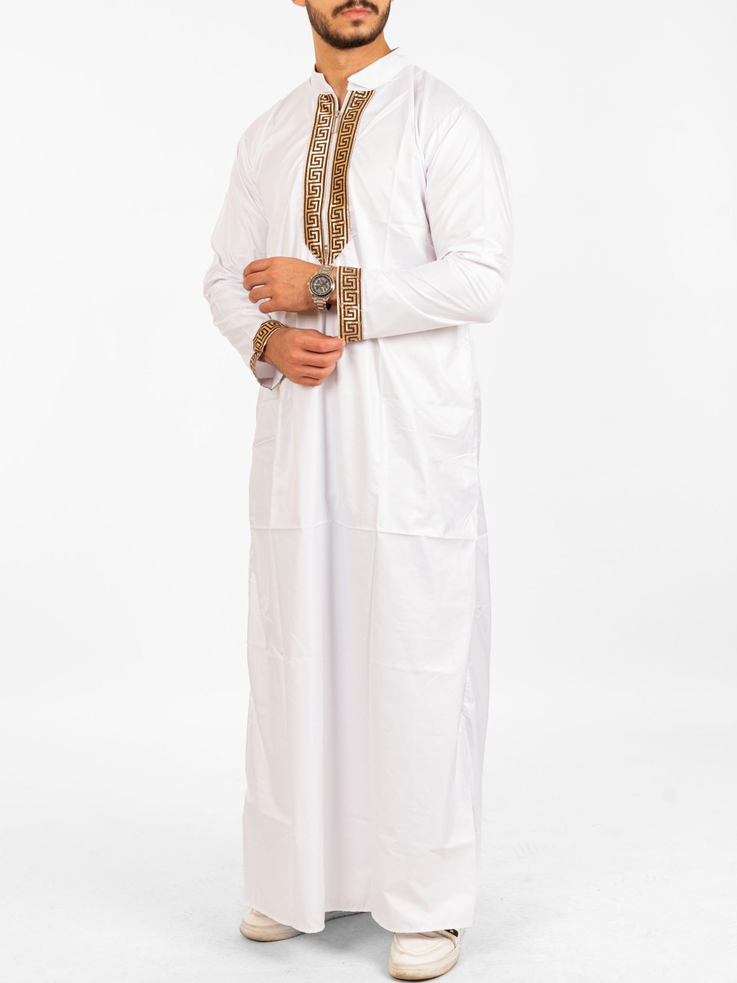Moroccan Collar Jellabiya For Men