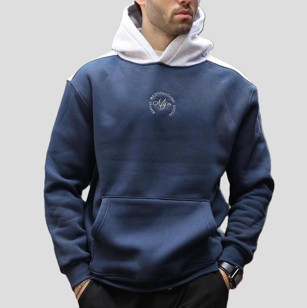 Dual-Tone Edge Hoodie