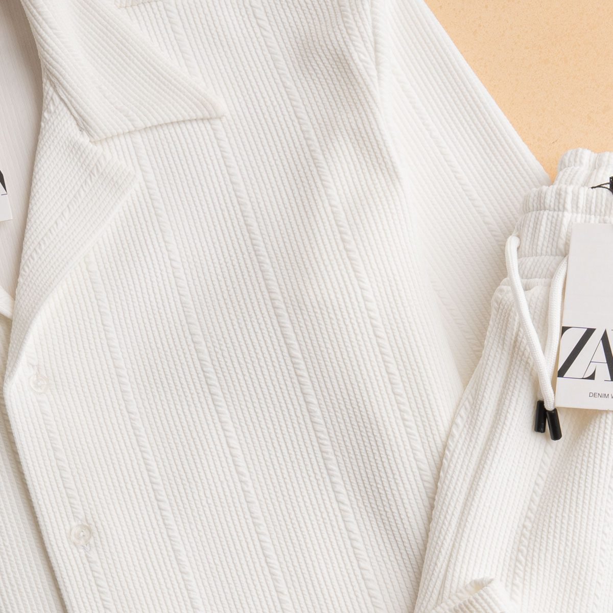 ZARA Jacquard Two-Piece Set (Shirt & Pants) - Image 2