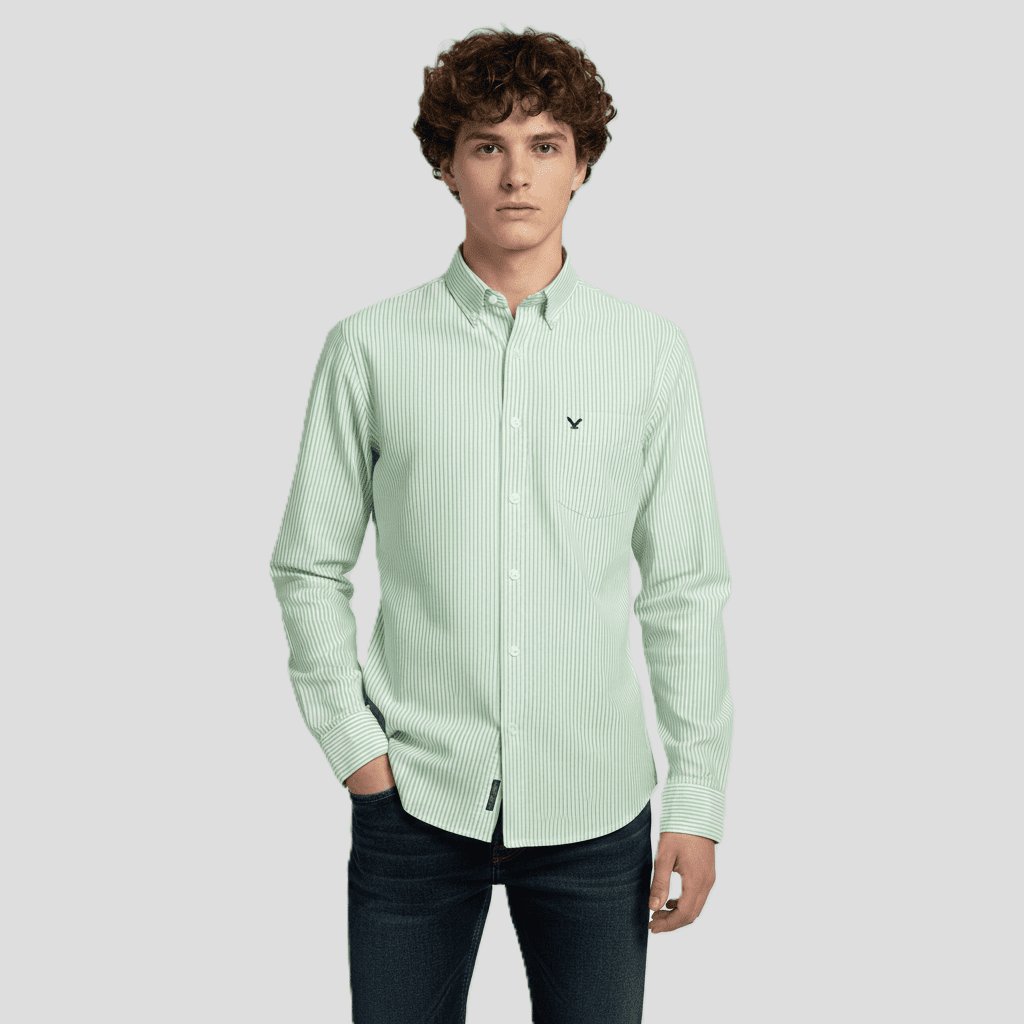 American Eagle Casual Striped Shirt