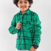 Kids Checkered Wool Shirt