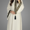 Abaya with Gold Embroidery