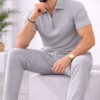 Striped Corduroy Zip-Up Tracksuit
