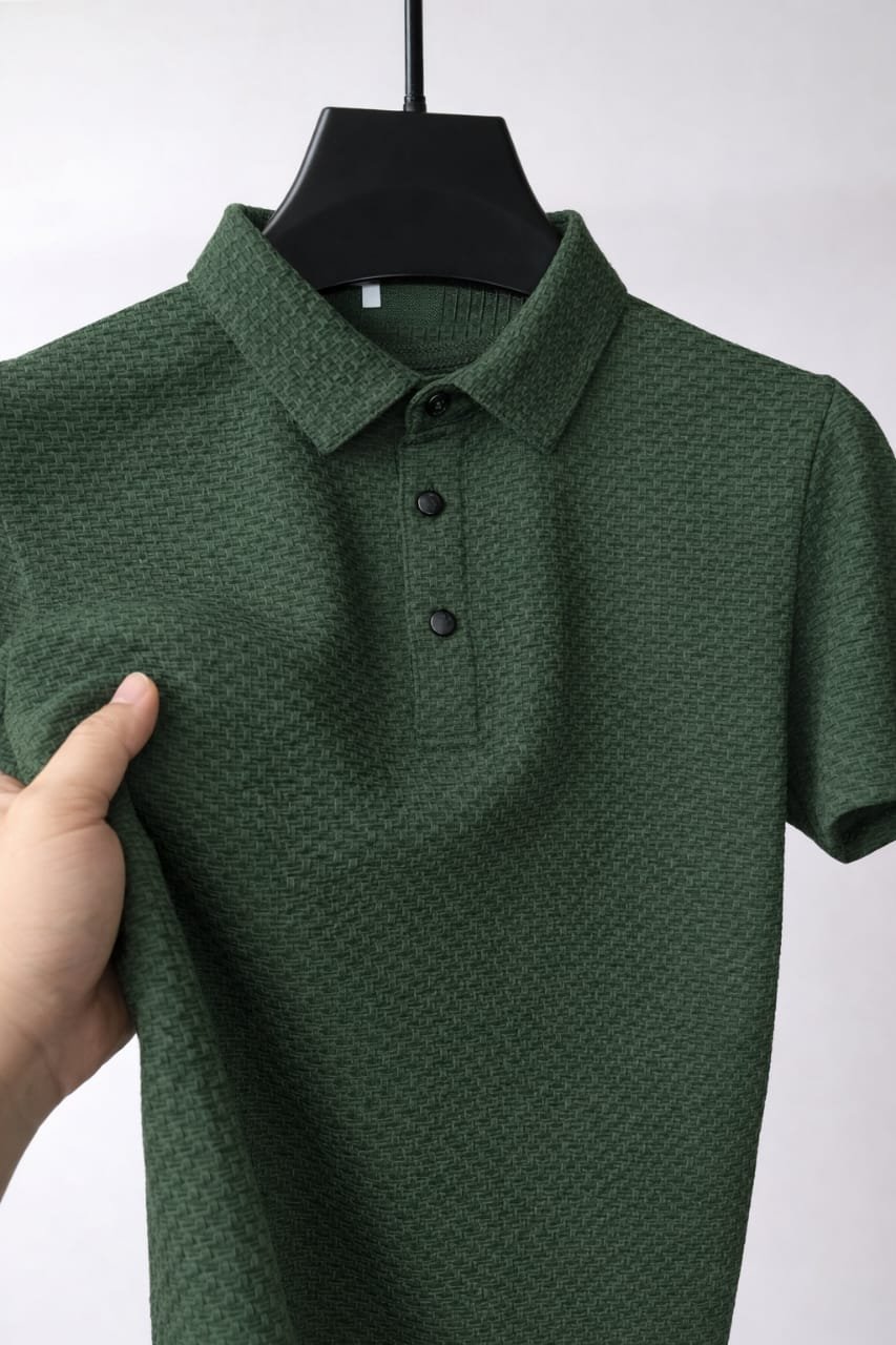 Bubble polo shirt