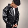 Box Fit Leather Jacket