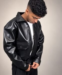 Box Fit Leather Jacket