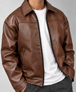 Leather Bomber Jacket
